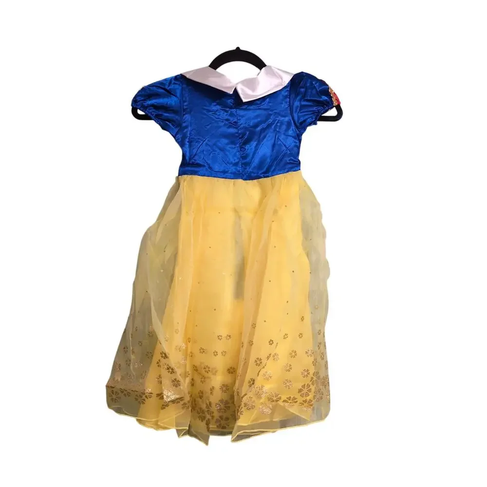 Snow White Costume Halloween Dress Up Cosplay Wand Earrings Ring Crown